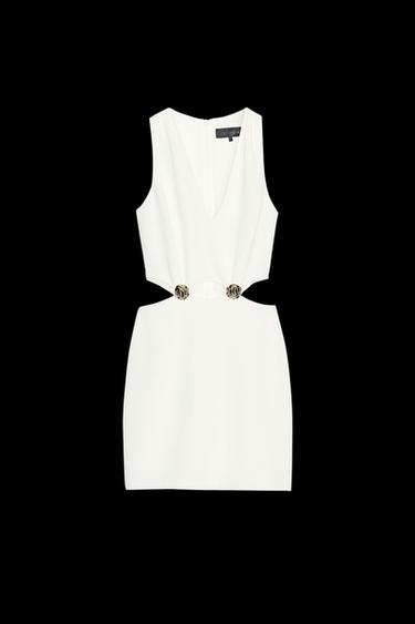 MINIKLEID MIT CUT-OUTS - Cremefarben von Zara - Bild 0