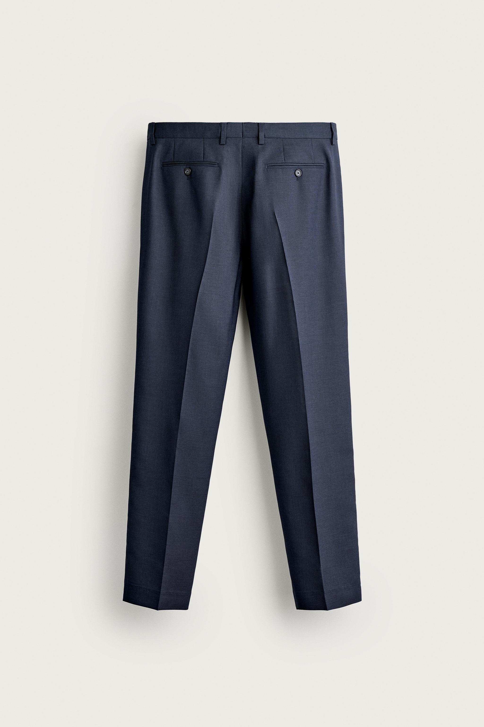 PLAID SUIT REGULAR FIT PANTS