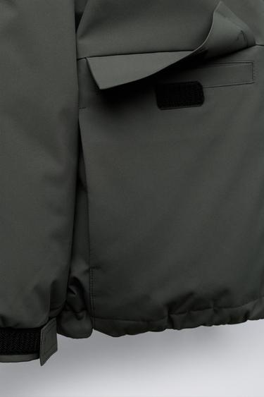DOUDOUNE 50% PLUME ET 50% DUVET DÉPERLANTE ÉTIQUETTE - Plomb foncé de Zara - Image 5