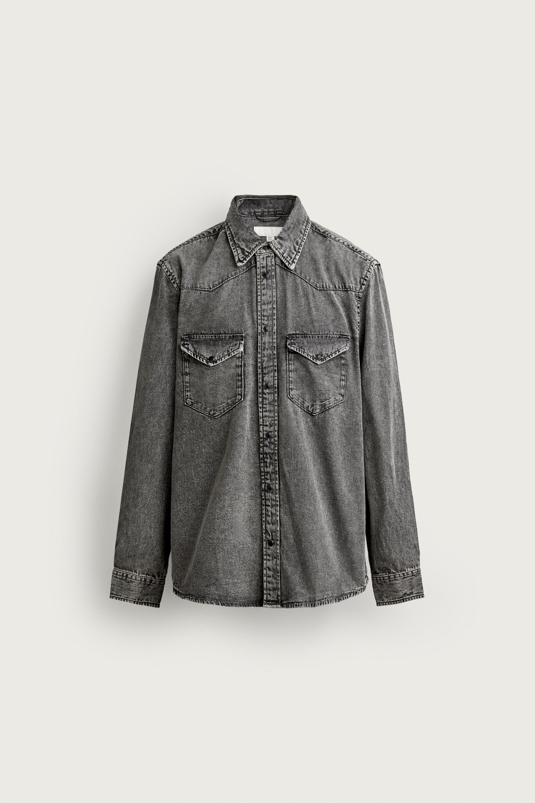 REGULAR FIT DENIM WESTERN SHIRT