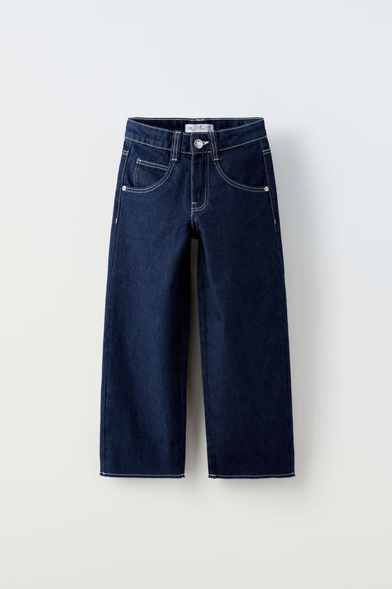 RINSE WASH DENIM TROUSERS Blue ZARA Australia