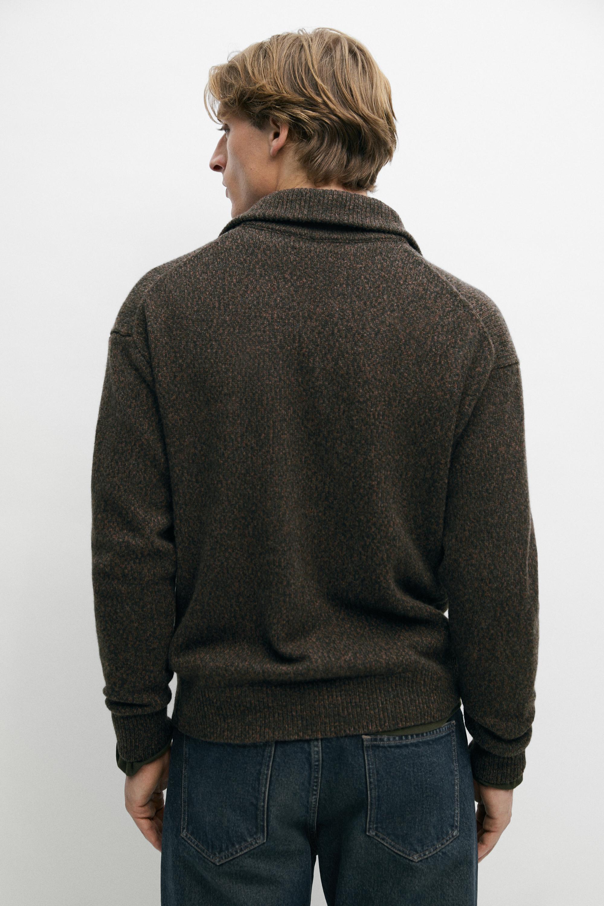 Cardigan 100 % laine à fermeture Éclair