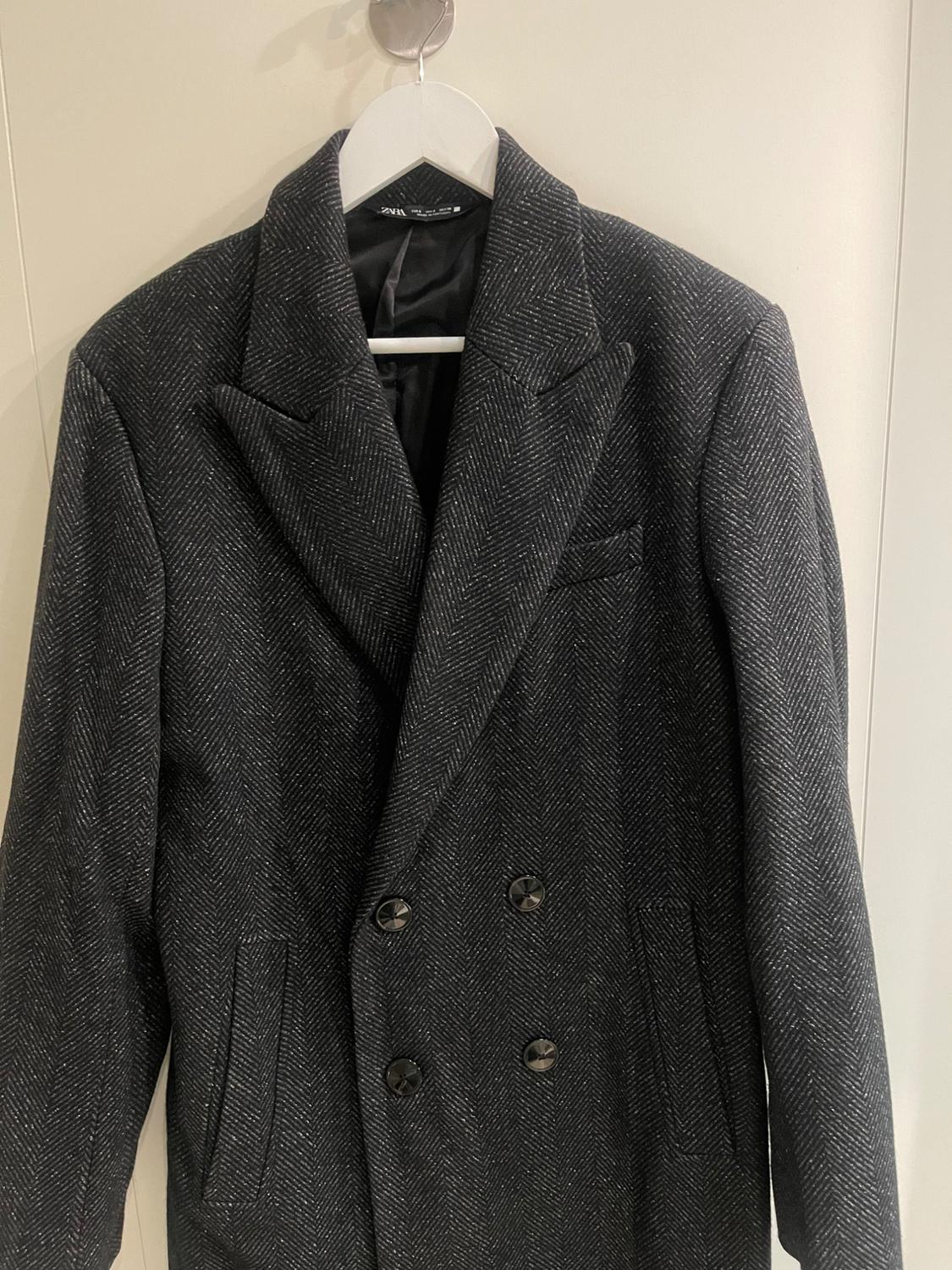 TEXTURED HERRINGBONE COAT - Image 4