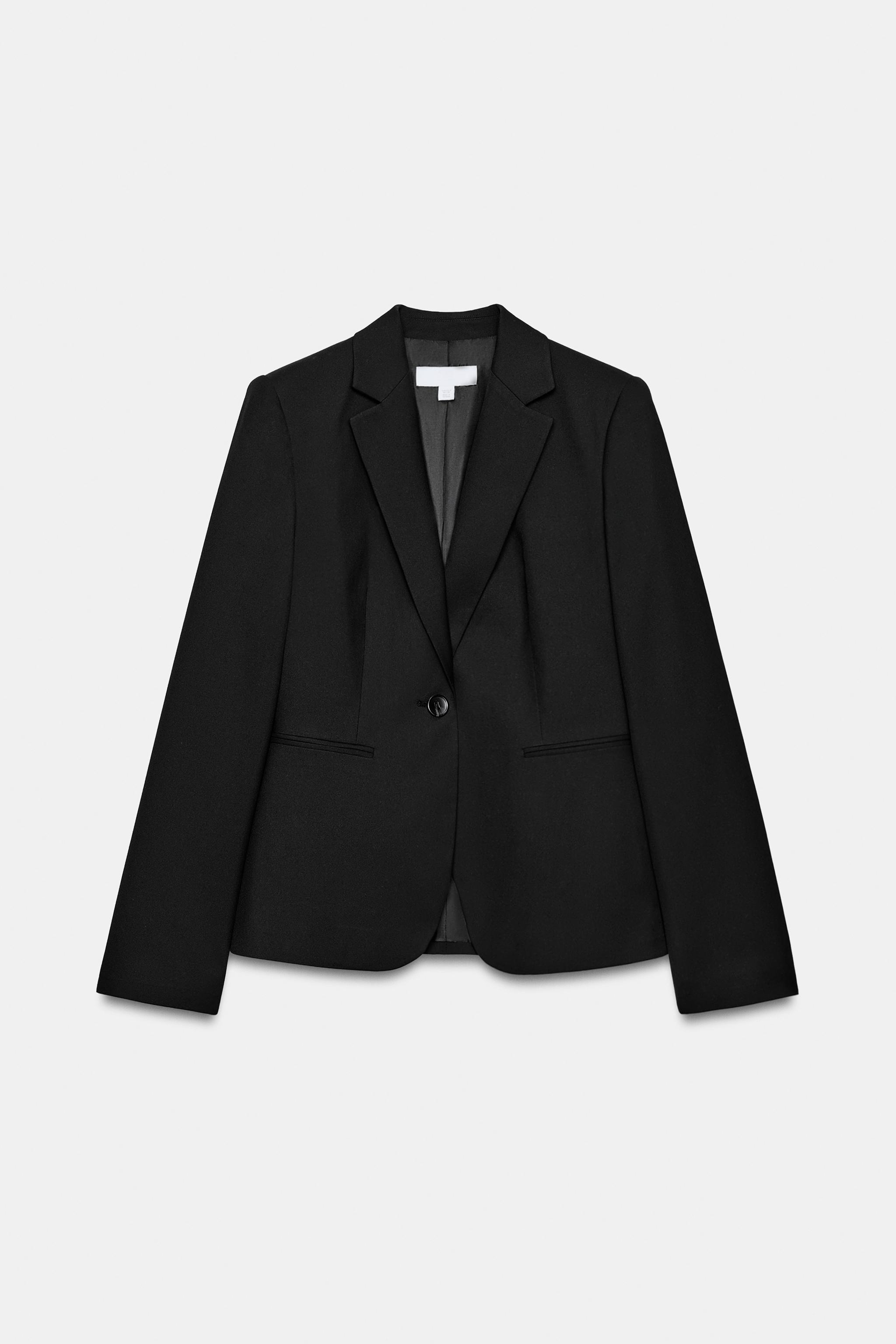 FITTED SHOULDER-PAD BLAZER