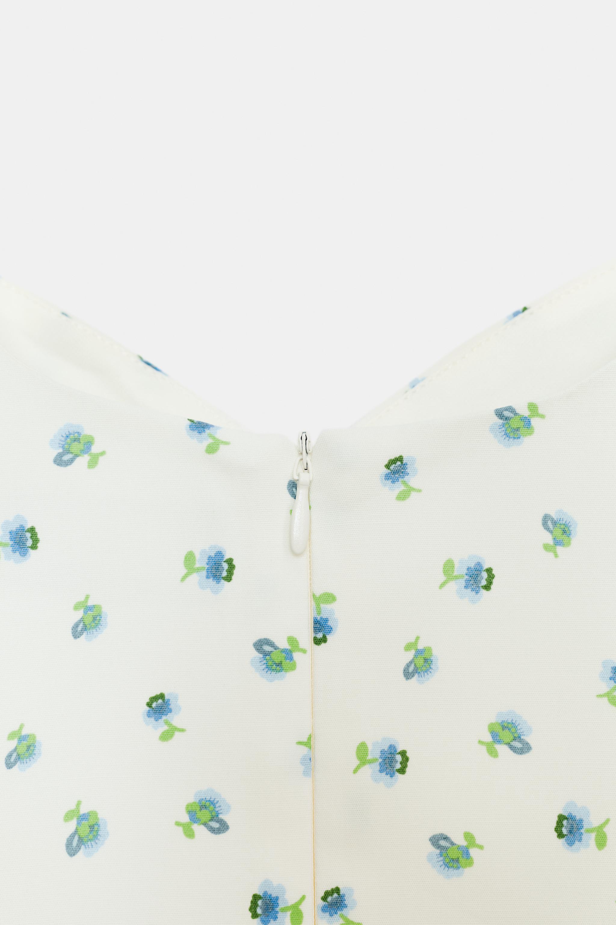 FLORAL PRINT VOLUME DRESS