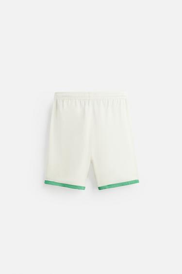 SATIN BERMUDA SHORTS WITH CONTRAST STRIPES - Green by Zara - Image 6