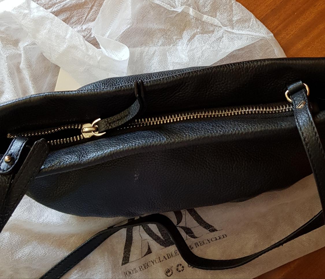 BOLSO BANDOLERA PIEL NEGRO - Image 4