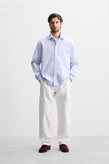 CONTRAST STRIPED SHIRT - striped by Zara - Image 0