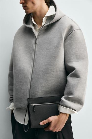 SAC ENVELOPPE TEXTURÉ - Noir de Zara - Image 1