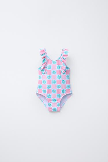 1-6 ANOS/ TRAXE DE BAÑO FLORES - Rosa de Zara