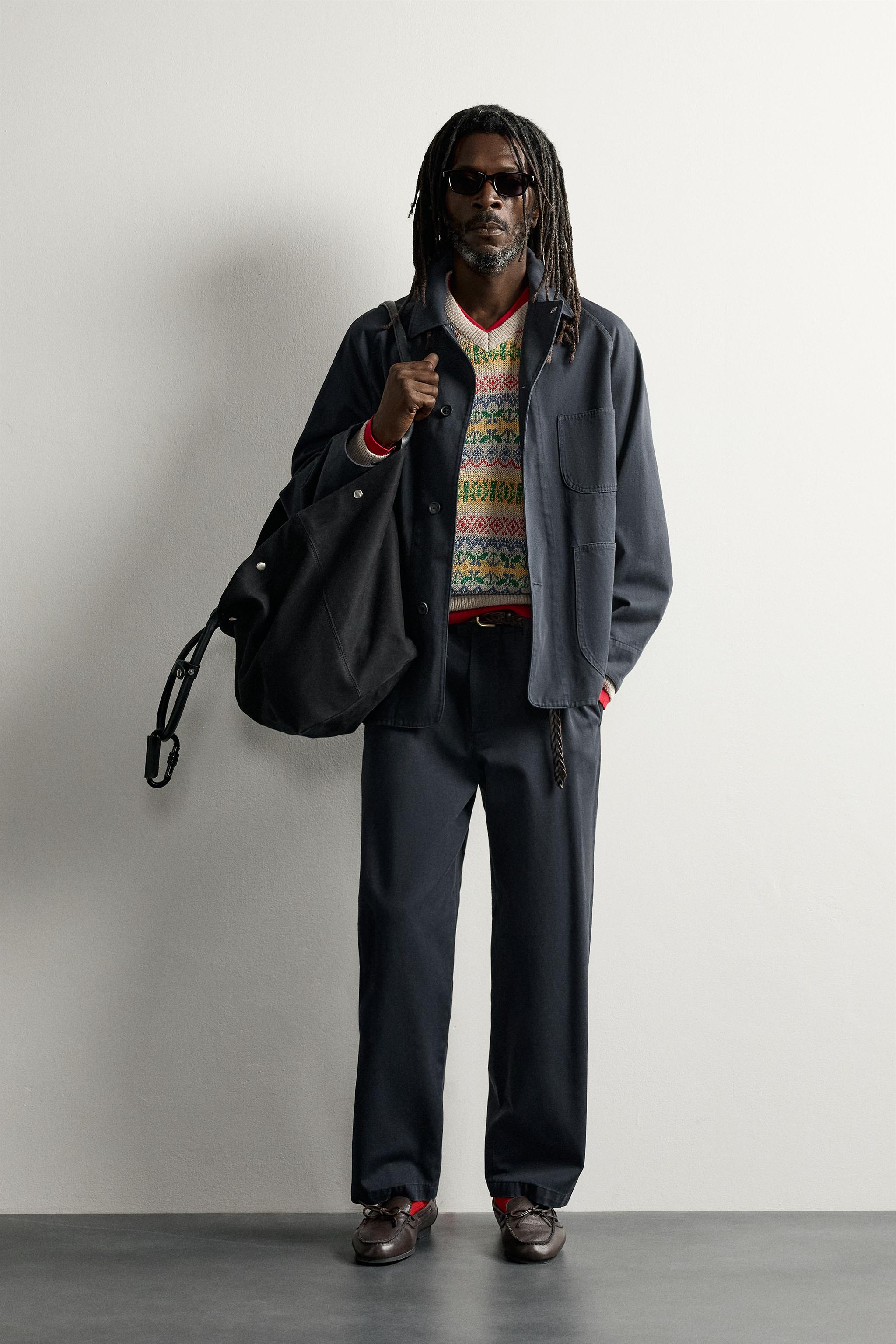 Мужские брюки Zara AARON LEVINE X ZARA REGULAR FIT CHINOS