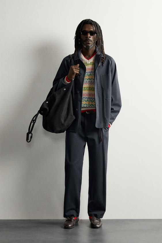 AARON LEVINE X ZARA REGULAR FIT CHINO PANTOLON