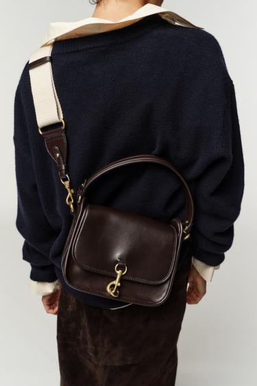 SAC BANDOULIÈRE DÉTAIL FERMETURE - Bordeaux de Zara - Image 1
