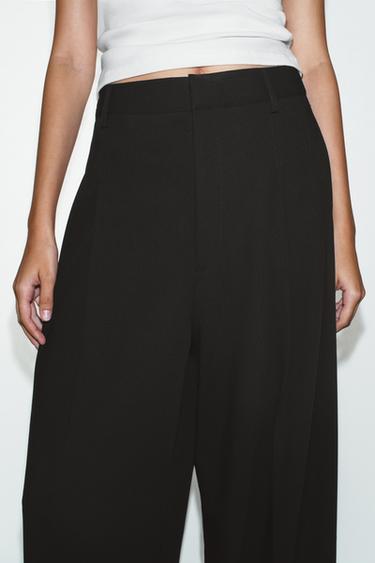 بنطلون ببنسات - أسود الخاص بـ Zara