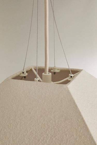 LAMPE PLAFOND PAPIER GÉOMÉTRIQUE - Blanc de Zara - Image 3