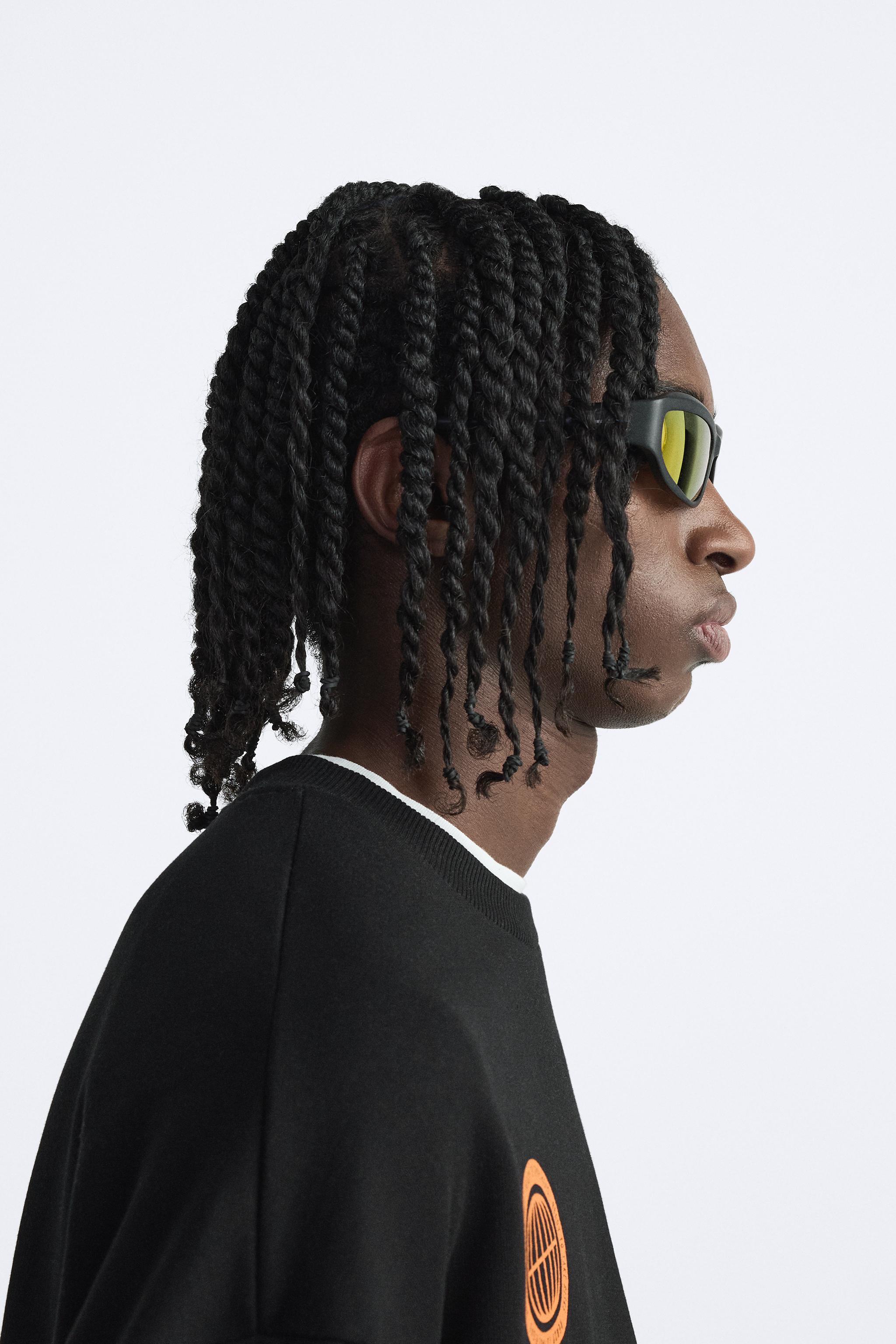 OVAL SUNGLASSES - Black | ZARA United States