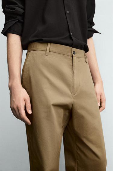 PANTALON DE COSTUME À PLIS ÉDITION LIMITÉE - Marron clair de Zara - Image 4