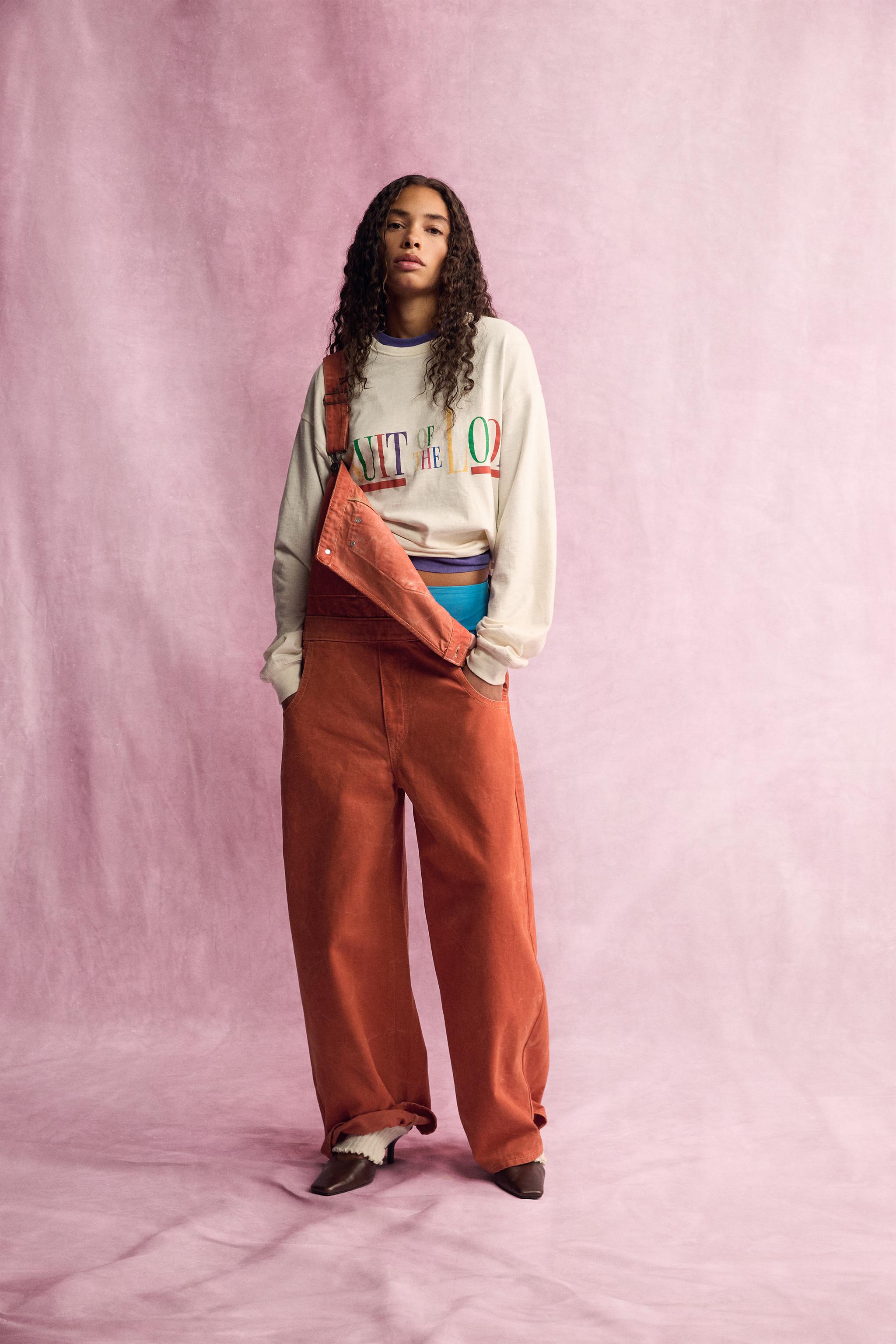 SALOPETTE EN JEAN FRUIT OF THE LOOM™
