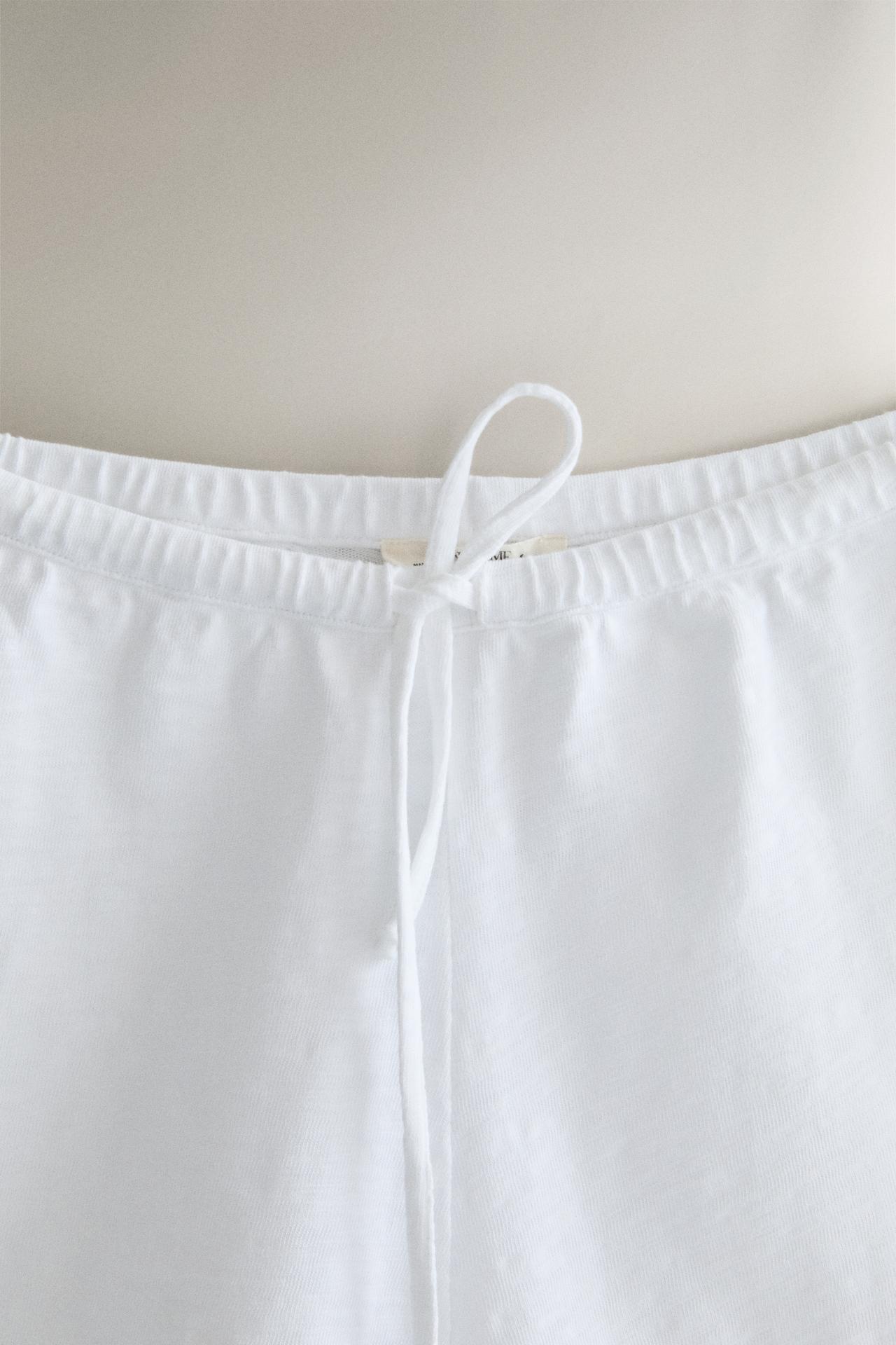 COTTON SHORTS — White