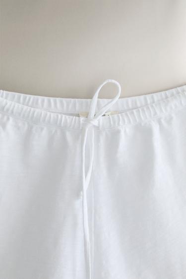 SHORT COTON - Blanc de Zara - Image 1