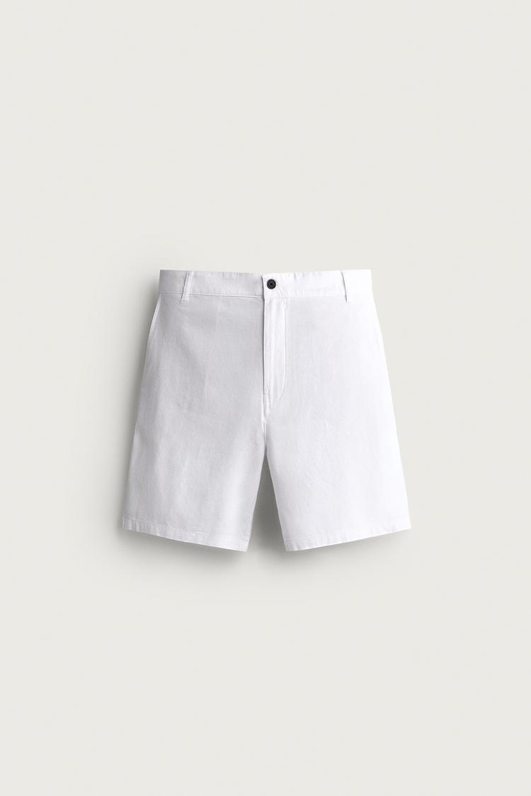 Pantalones cortos Bermuda de corte regular texturizados 2