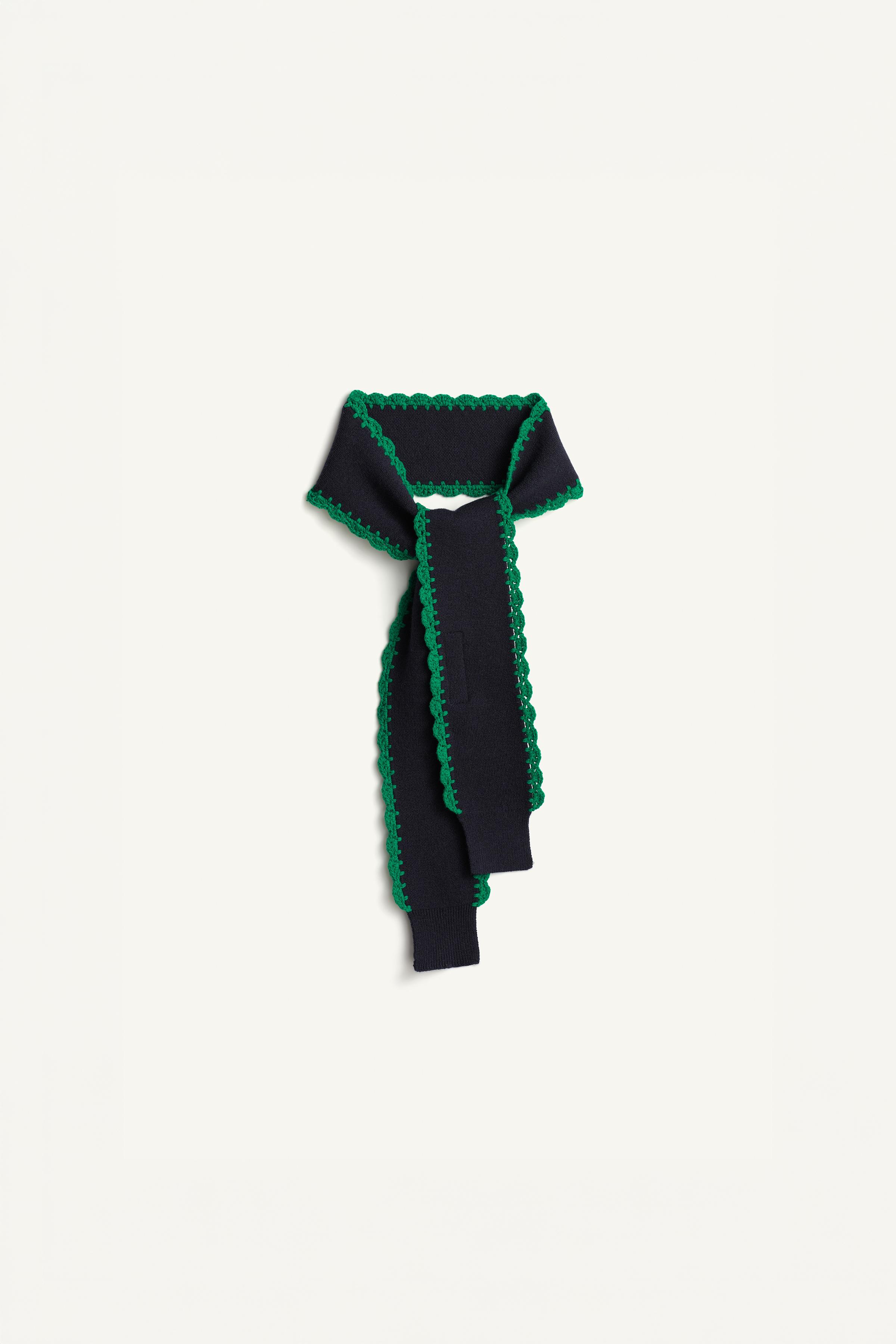 BUFANDA PUNTO CROCHET 100% LANA LIMITED EDITION