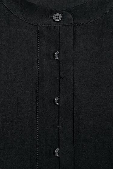 BLOUSE FLUIDE À MANCHES COURTES ZW COLLECTION - Noir de Zara - Image 6