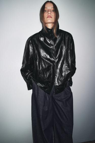 ZW COLLECTION BOMBER JACKET - Black by Zara - Image 4