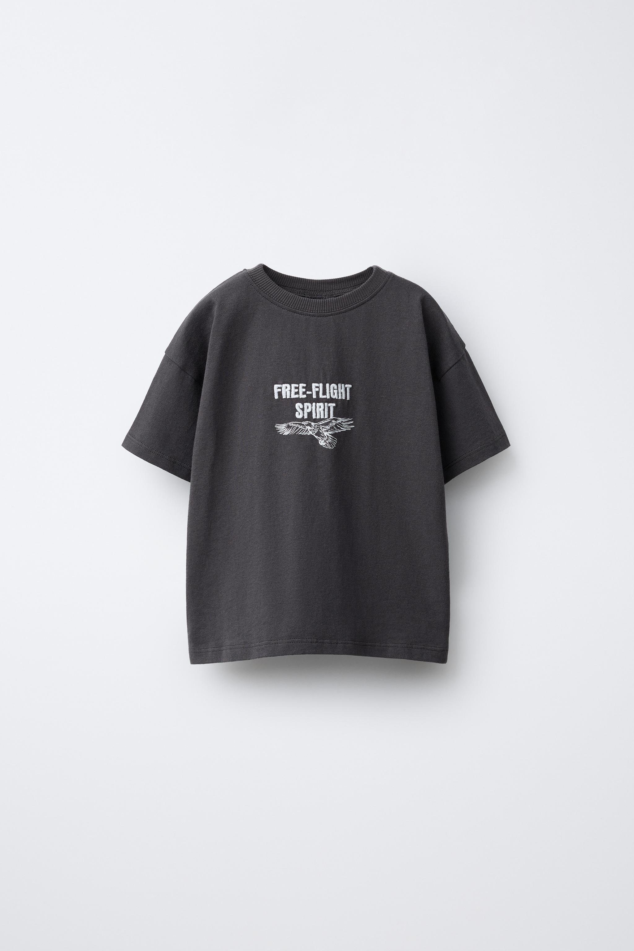 アニマル刺繍Tシャツ - エクリュ | ZARA Japan / 日本
