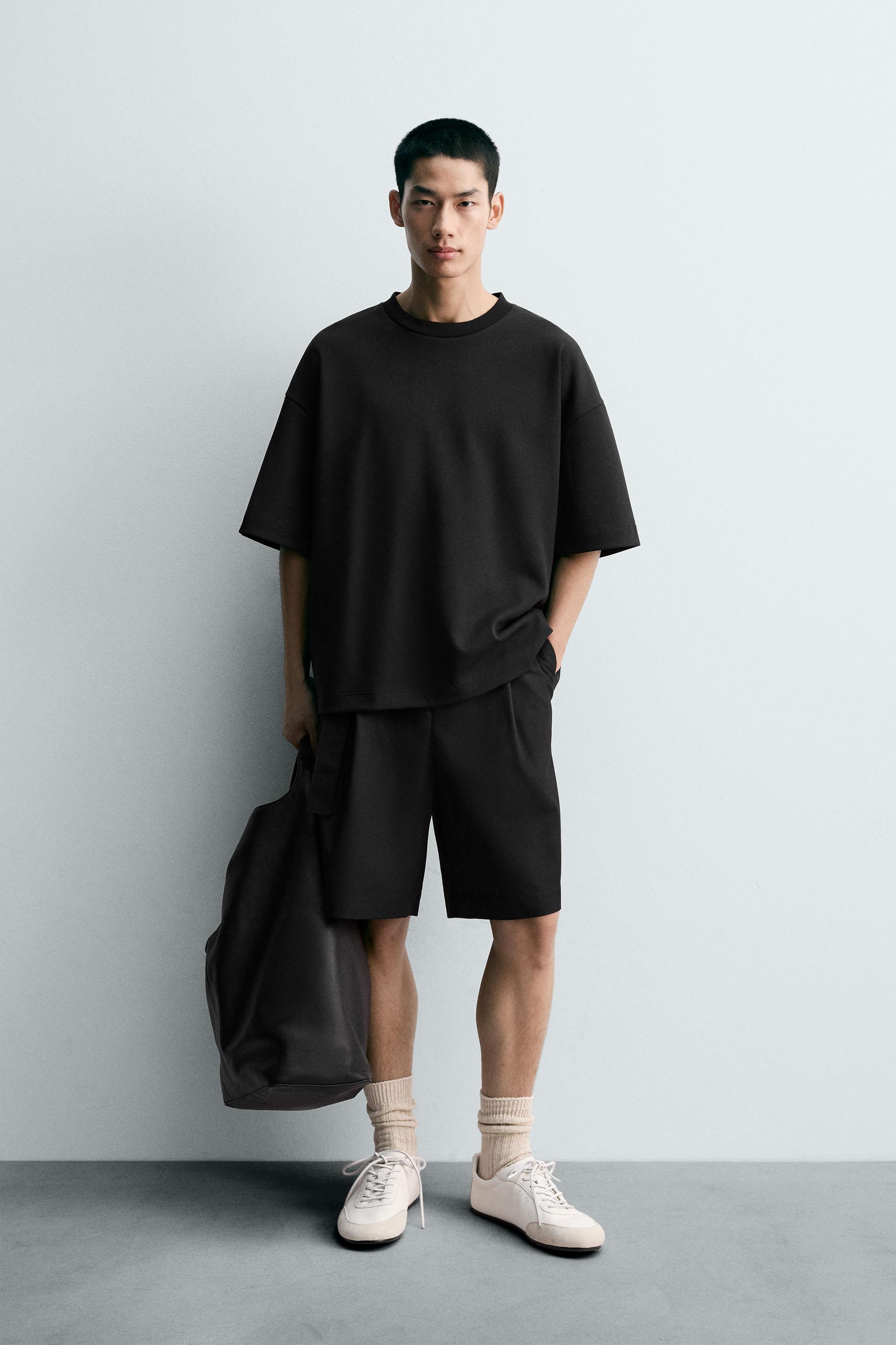［ZARA］エンボス加工テキストTシャツ エンボス加工テキストプリントTシャツ - イエロー | ZARA Japan