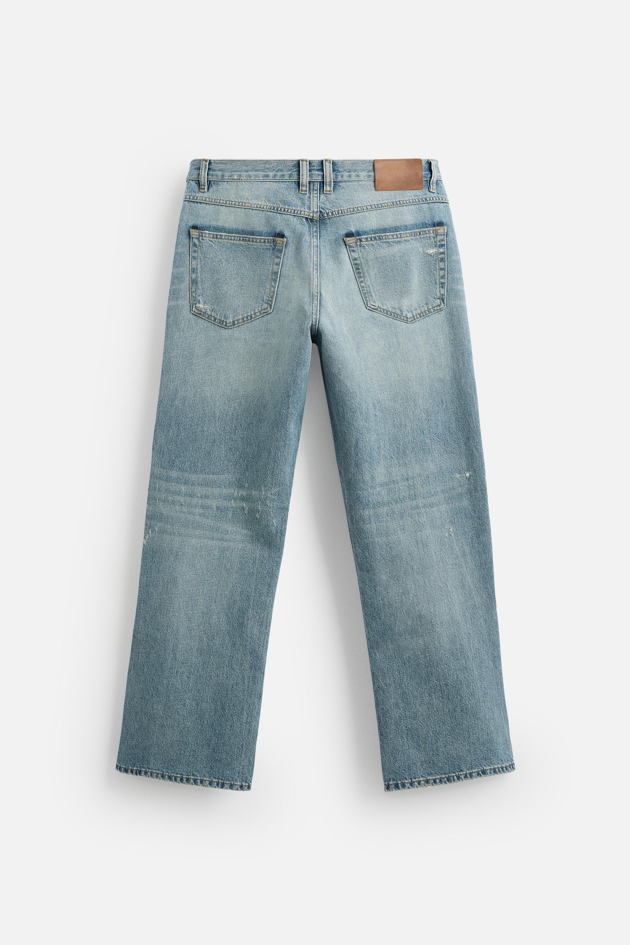 【ZARA】ダメージ加工フレアフィットジーンズ ダメージ加工フレアフィットジーンズ - ブラック | ZARA Japan