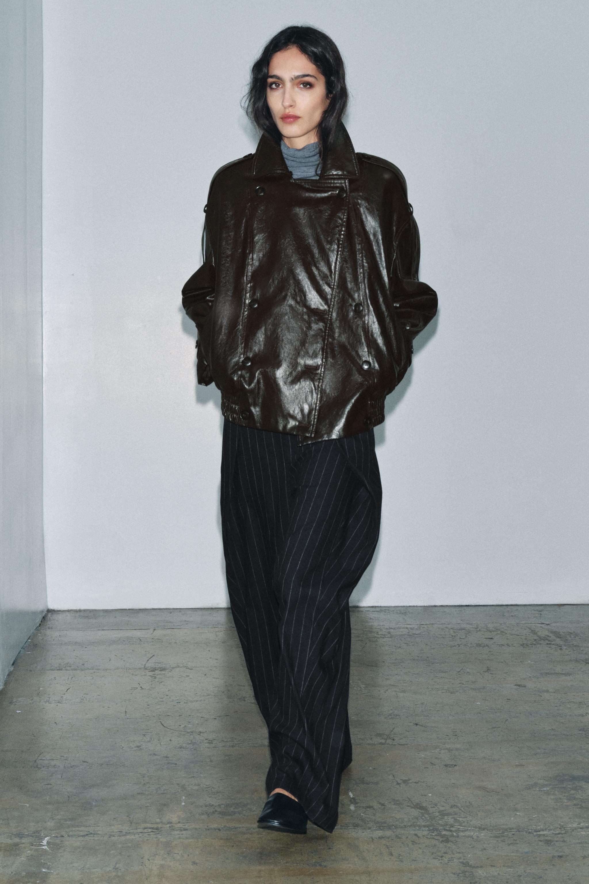 PANTALON À RAYURES AVEC LAINE ZW COLLECTION