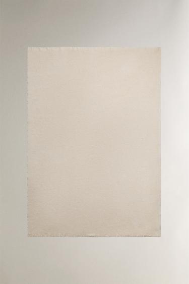 Zara CHENILLE BLANKET - Beige