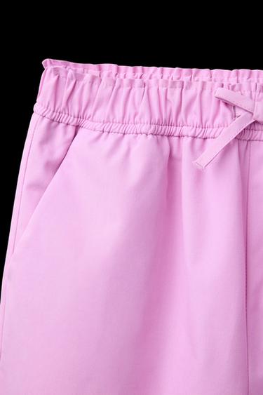 PANTALÓN RECTO PUNTILLA - Rosa de Zara