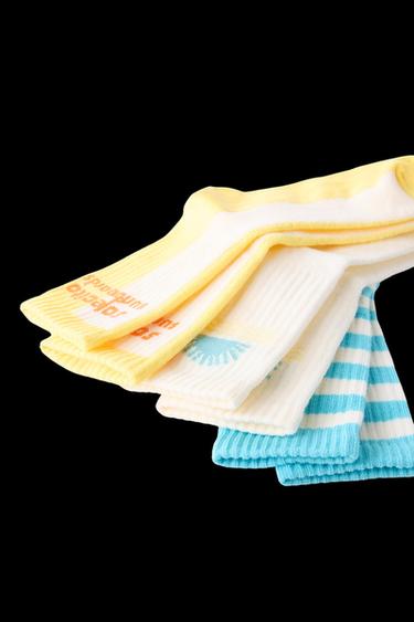 3-PACK OF SUNNY KNEE-HIGH SOCKS - Turquoise by Zara