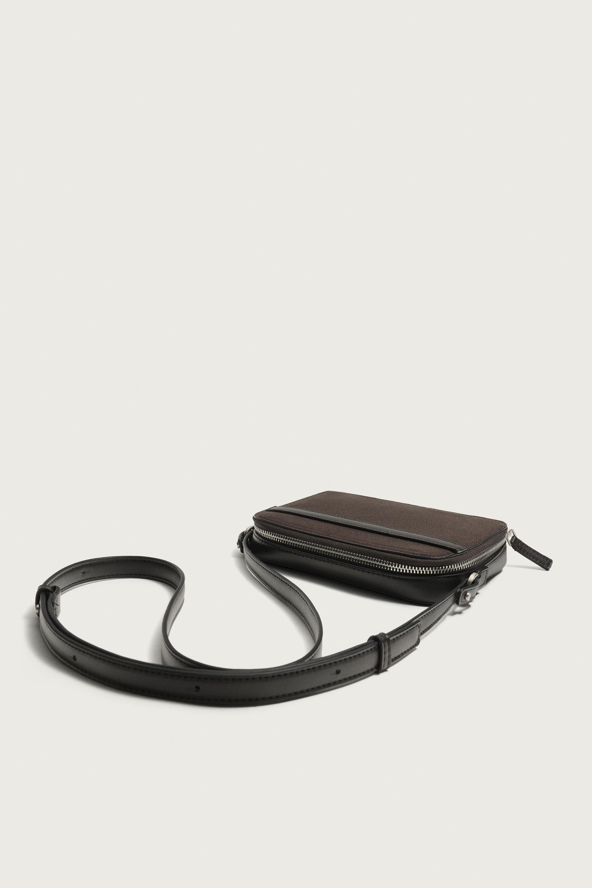 COMBINATION CROSSBODY BAG — Brown