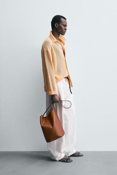 OPEN WEAVE SHIRT - Tangerine by Zara - Image 3