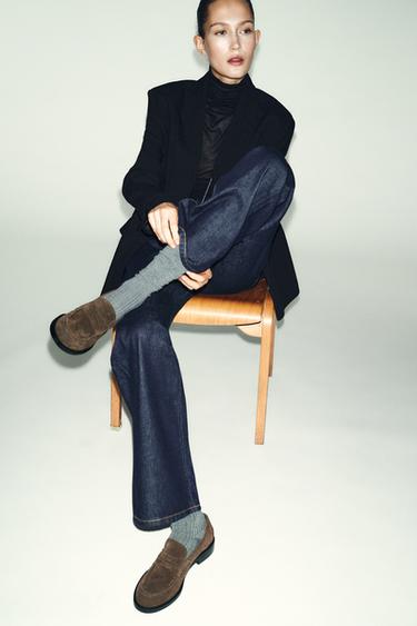 ΜΟΚΑΣΙΝΙ ΣΟΥΕΝΤ - Γκρι ποντικί του Zara