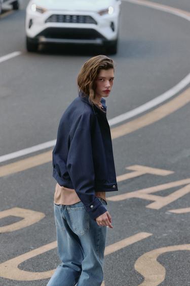 HIGH-NECK BOMBER JACKET - Indigo by Zara - Image 1