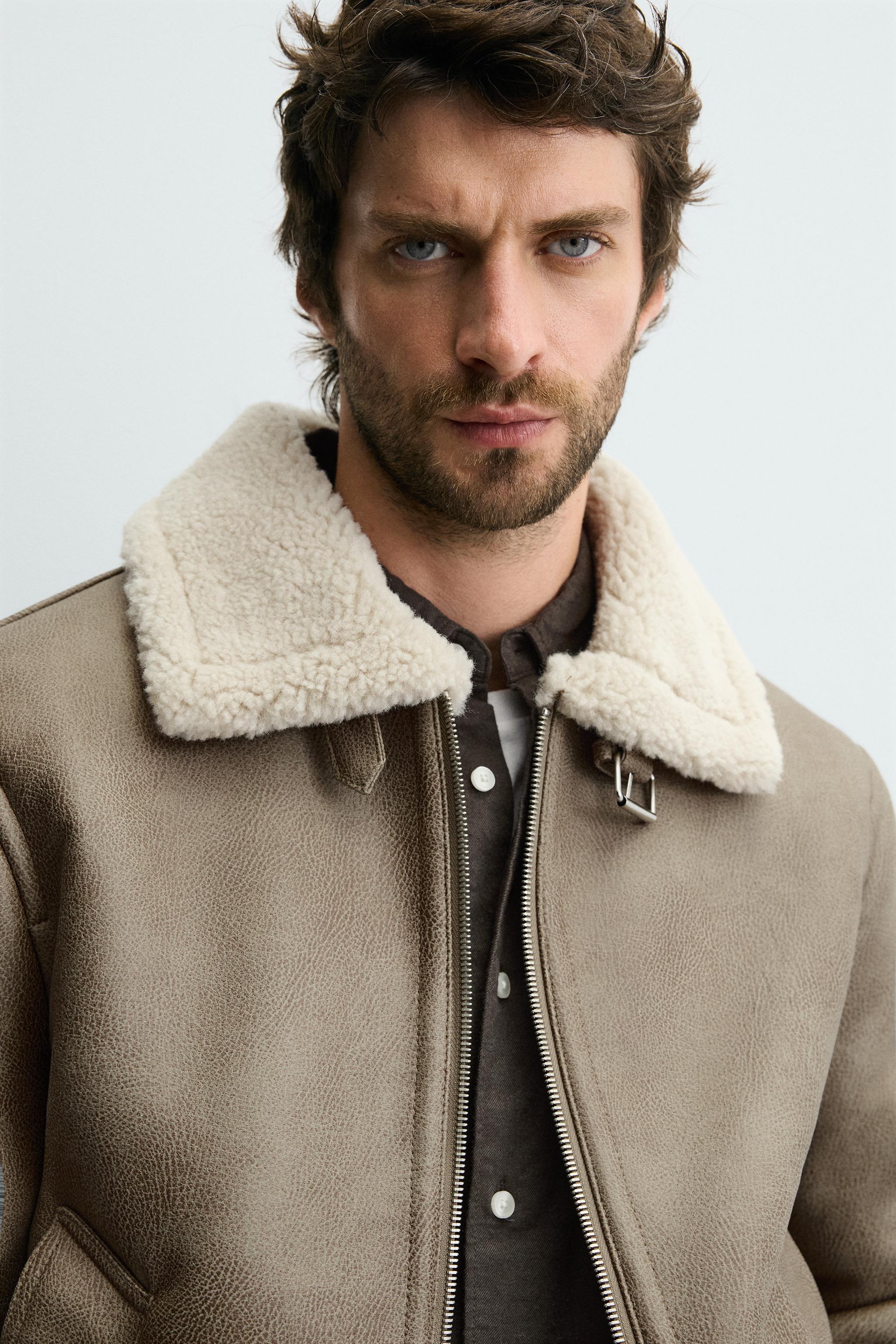 DOUBLE-FACED FAUX LEATHER JACKET