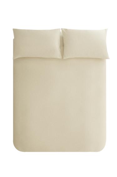 BETTBEZUG AUS BAUMWOLLE MIT TEXTUR - Cremefarben von Zara