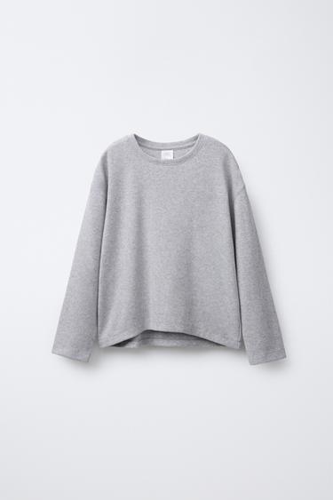PLAIN SOFT TOUCH T-SHIRT - Grey marl by Zara - Image 0