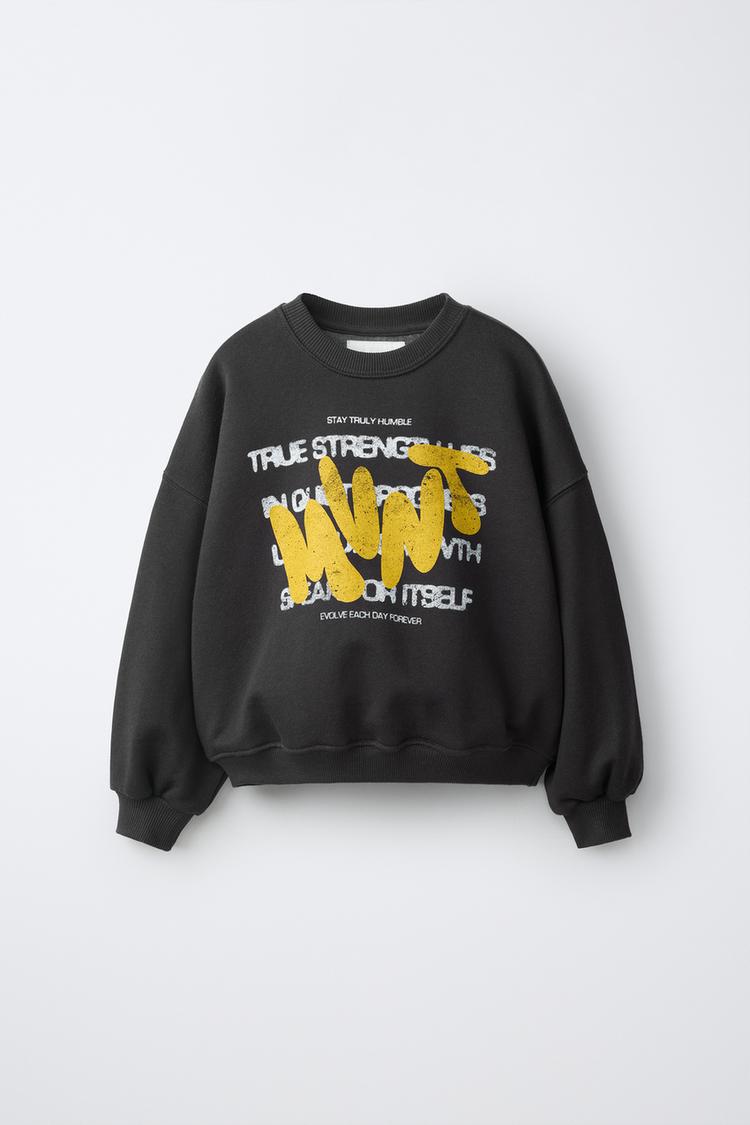 Sudadera estampado texto