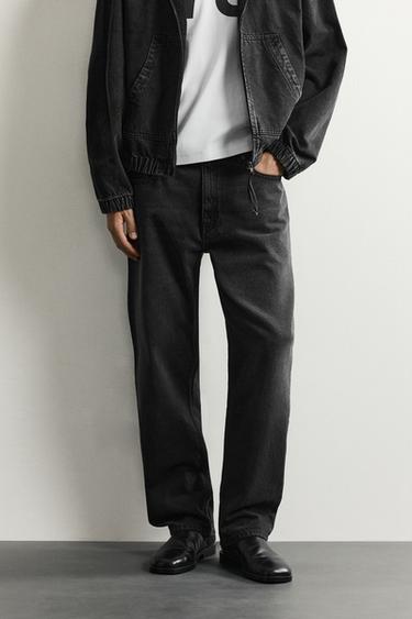 JEANS SLIM FIT BÁSICO - Carbón de Zara