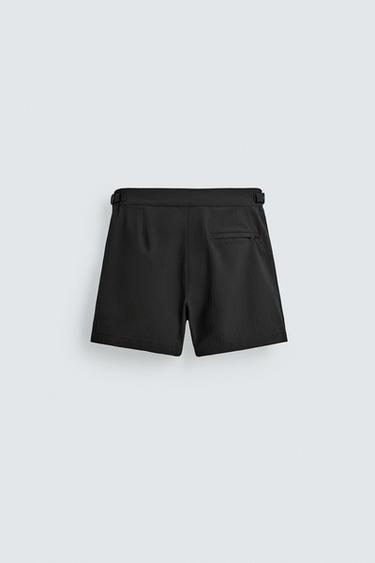 MID-STRUCTURE SWIMMING TRUNKS - Black by Zara - Image 7
