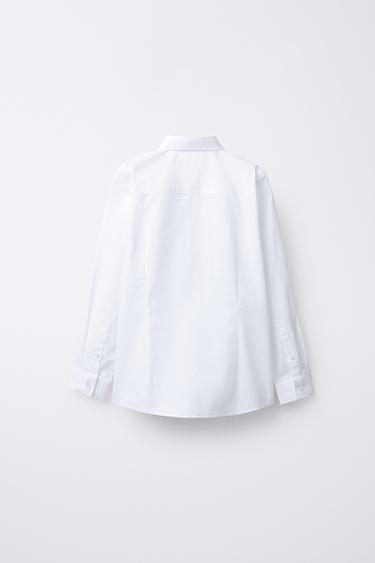 CHEMISE NŒUD PAPILLON EN SATIN DÉTACHABLE - Blanc de Zara - Image 2