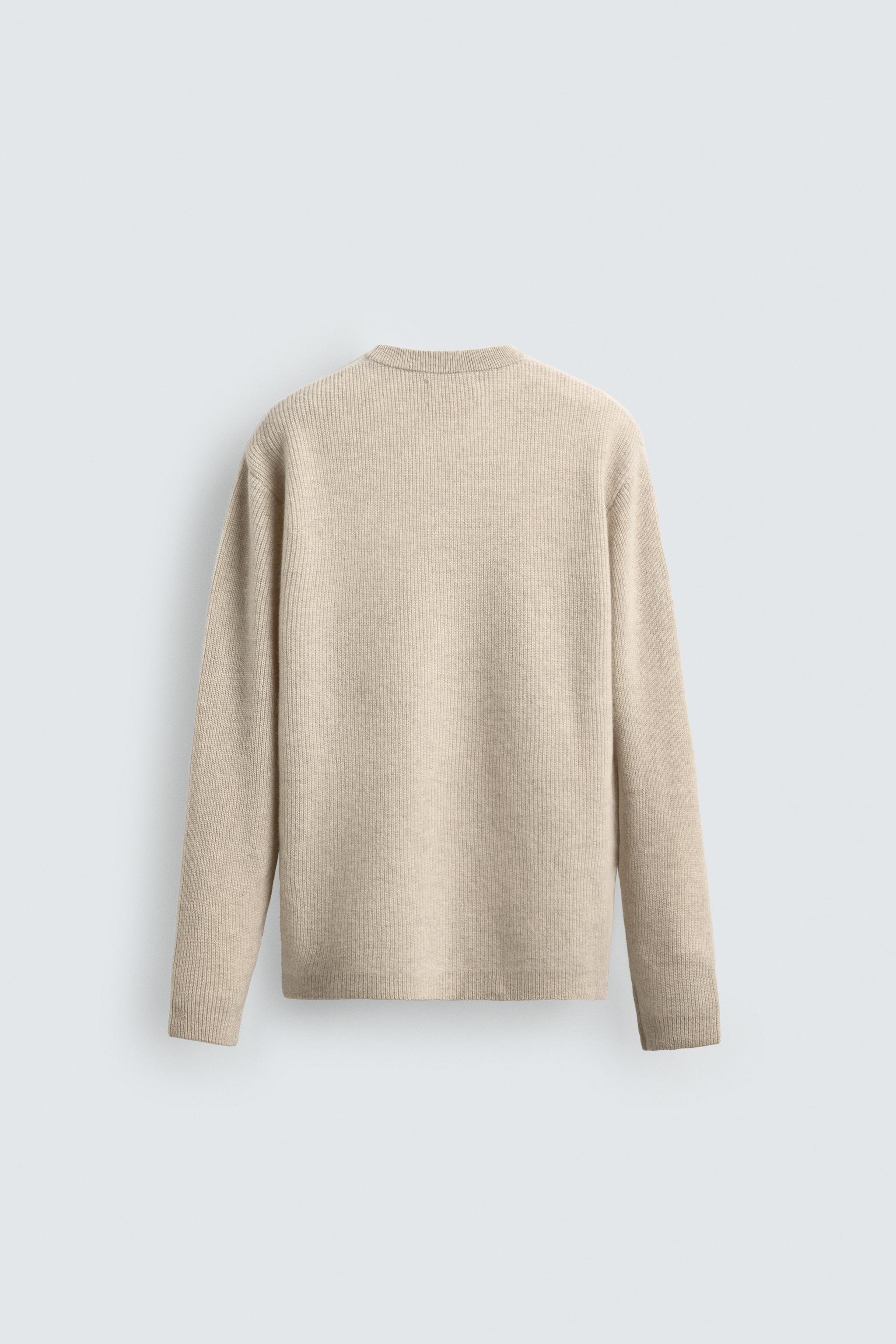 100% カシミヤ製リブセーター ORIGINS - サンド/マール | ZARA Japan 