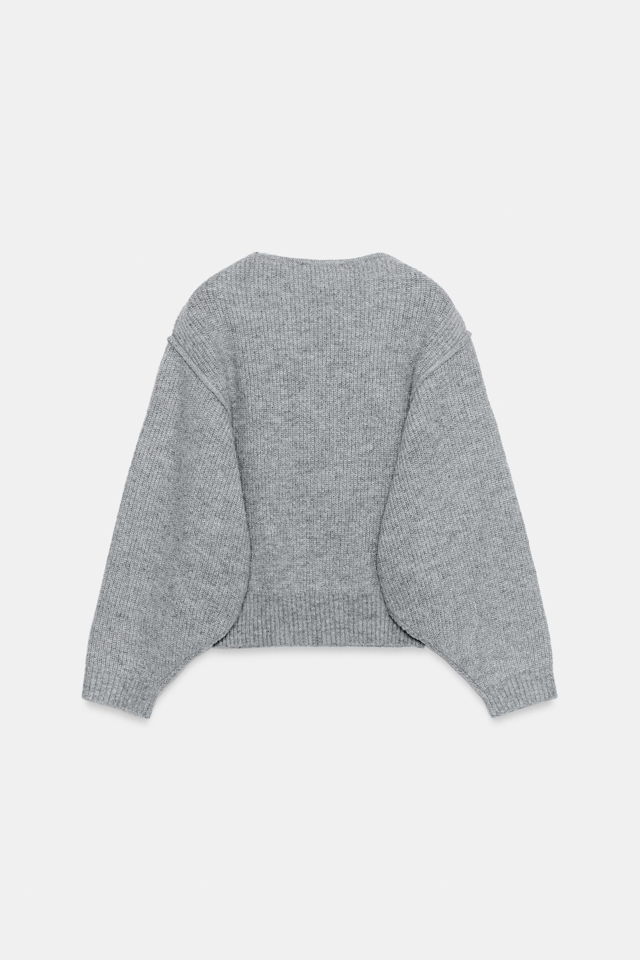 DROP ARMHOLE KNIT SWEATER