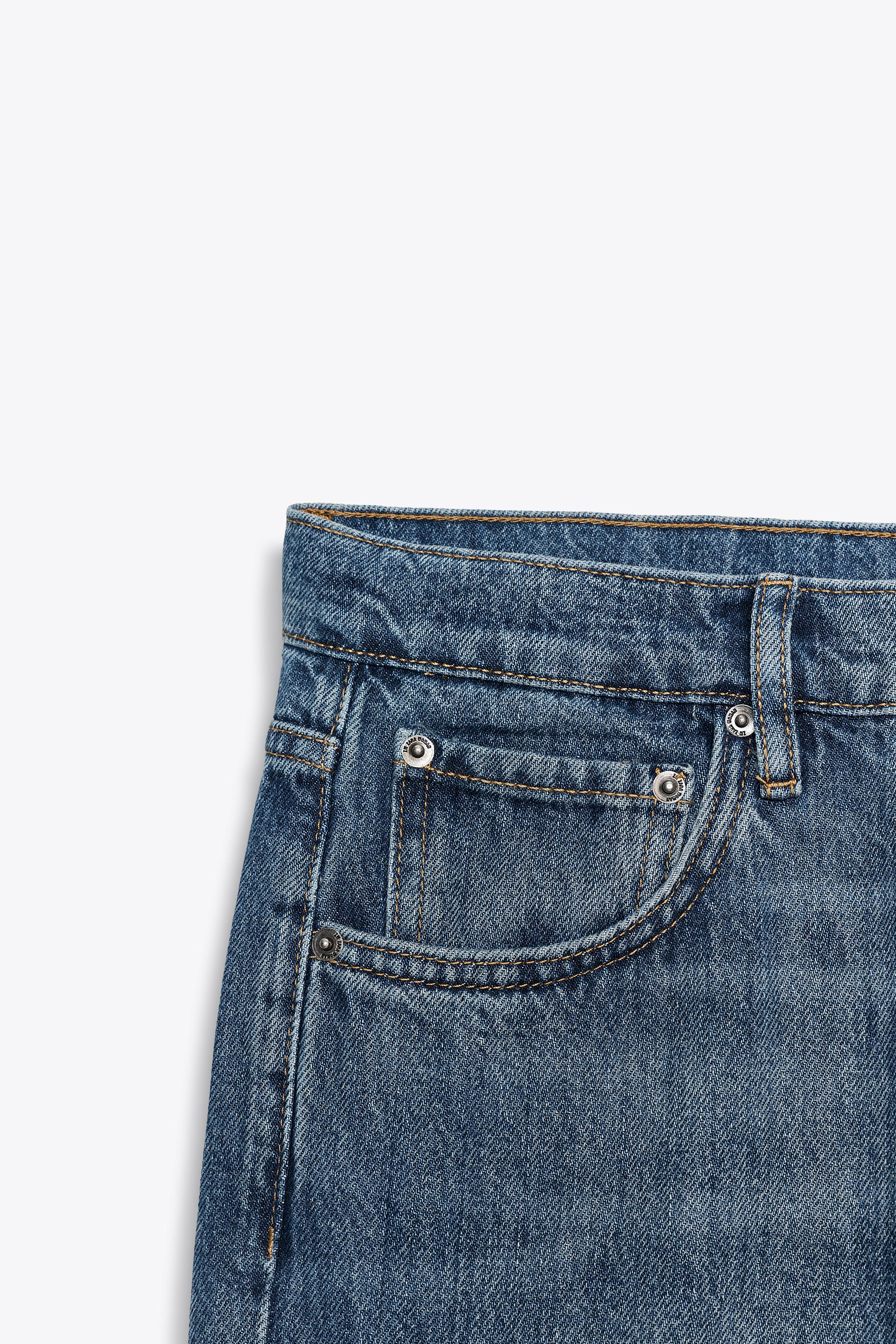 ZW COLLECTION WIDE LEG LOW RISE JEANS - Indigo | ZARA United