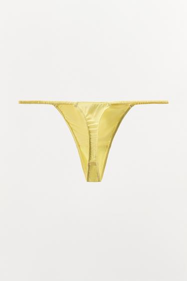 SILK THONG - Yellow by Zara - Image 4